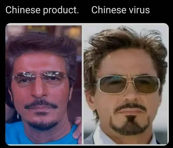 chinese product vs chinese virus