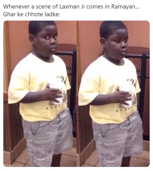 Whenever Laxman Appears in Ramayan Meme
