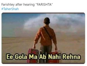 Farishte after listening to Taher Shah song