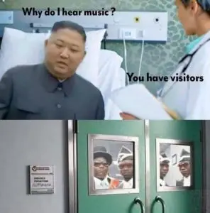 Kim Jong-un visitors in hospital meme