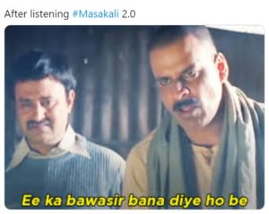 after listening masakali 2.0
