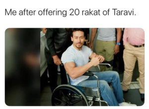 after offering 20 rakat of taravi