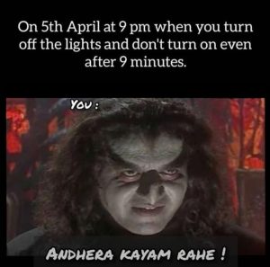 andhera kayam rahe april 5 meme