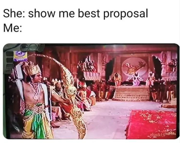 best proposal ramayan meme