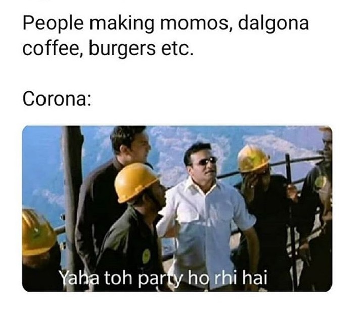 corona yahan toh party ho rhi hai