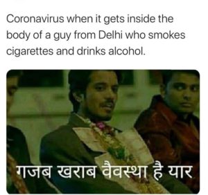 coronavirus delhi meme