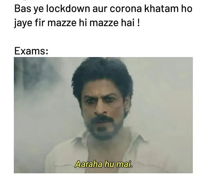 exams after lockdown meme