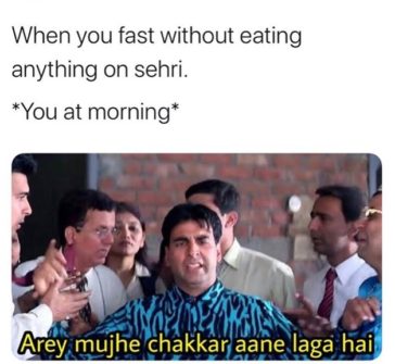 When You Fast Without Eating Food On Sehri