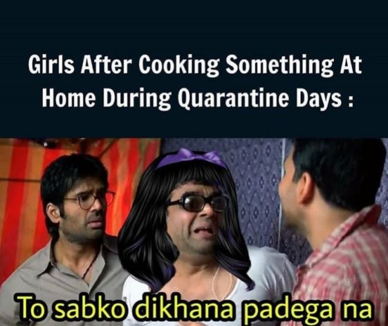 Girls After Cooking Anything During Quarantine Days