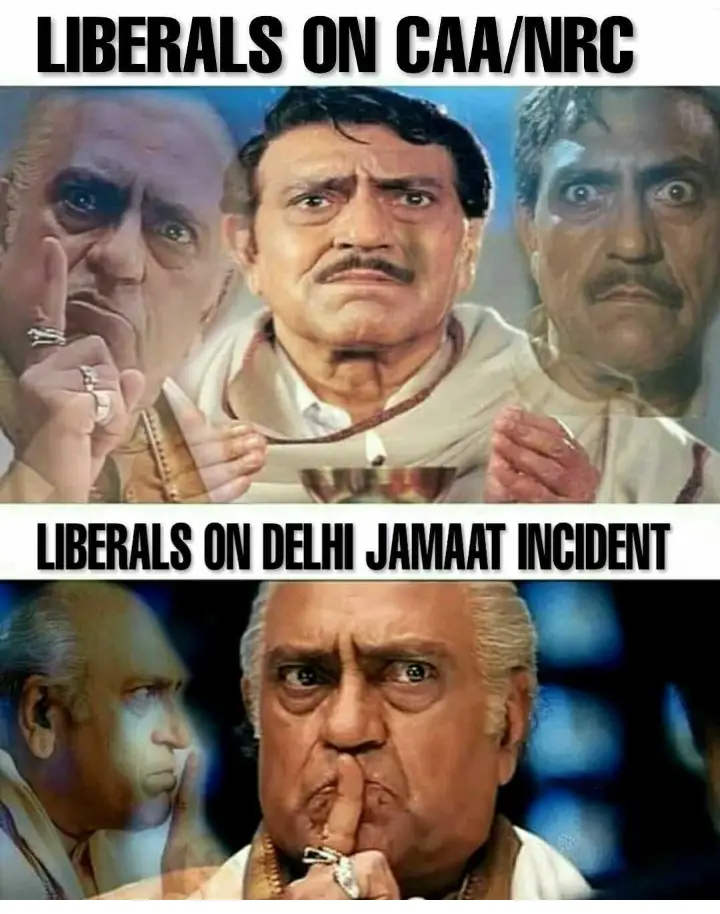 liberals during nrc and npr vs during jamaat incident