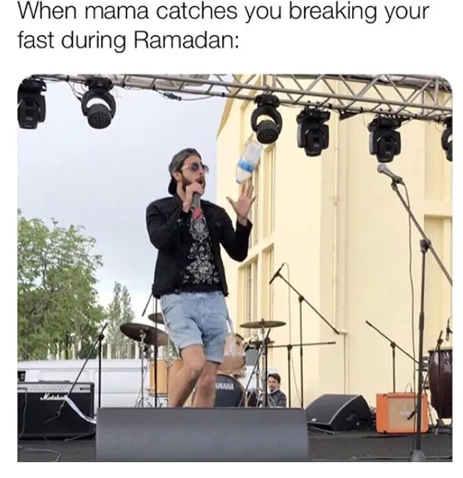 mom catches breaking fast during ramadan