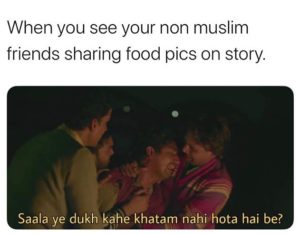 non muslims sharing food in ramzan