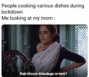 people cooking dishes in quarantine meme