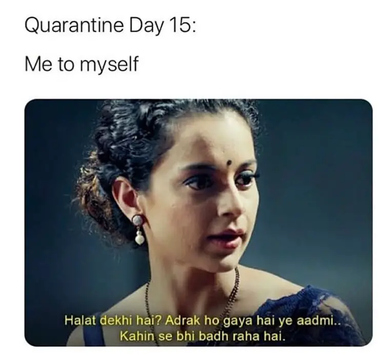Me To Myself On Quarantine Day 15