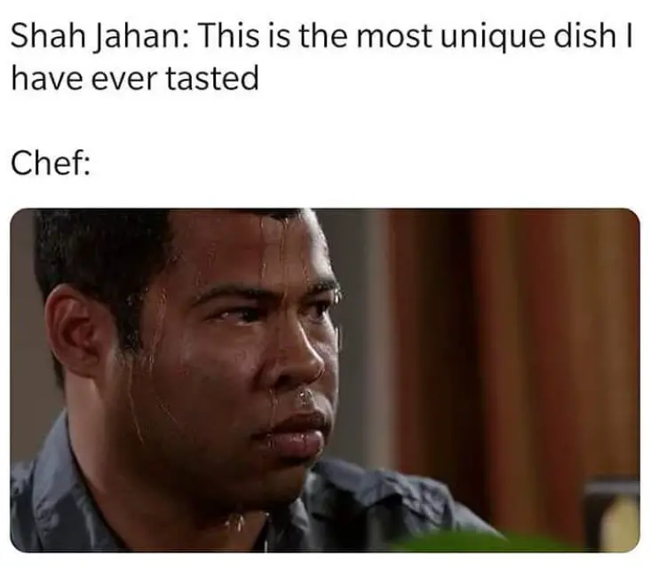 shah jahan food meme