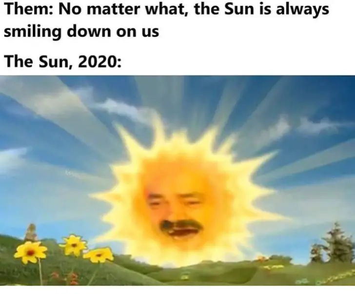 staring at the sun meme