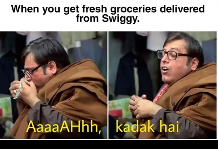 When You Get Fresh Groceries In Lockdown