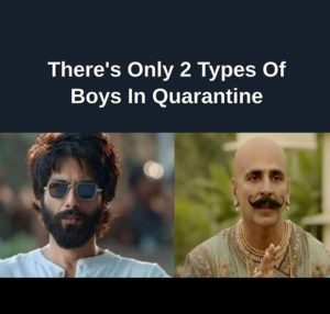two types boys in quarantine