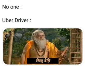 uber driver ramayan meme