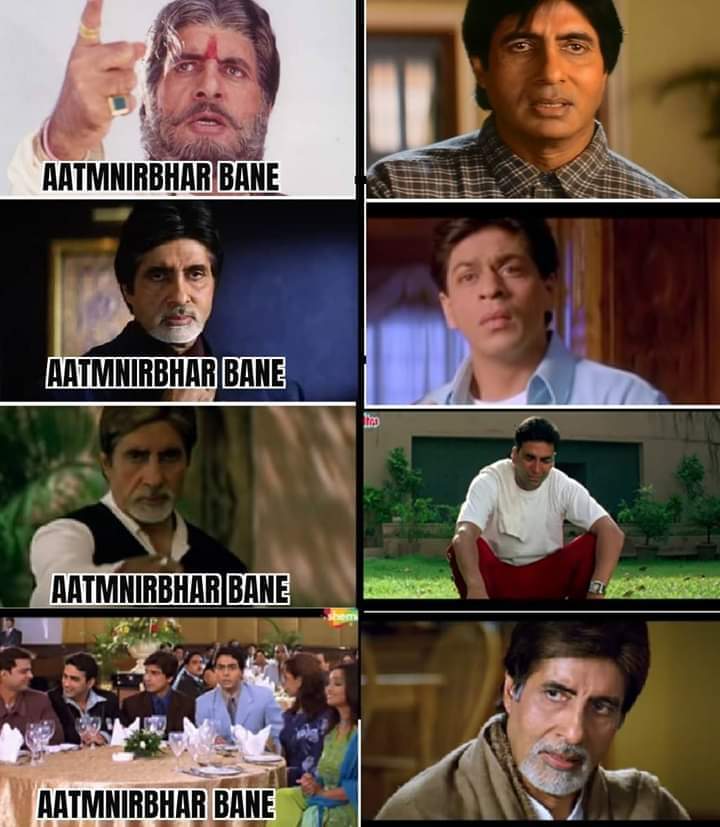 Aatma Nirbhar meme in bollywood