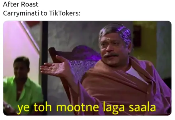 CarryMinati After Roasting Saifu To TikTokers Community