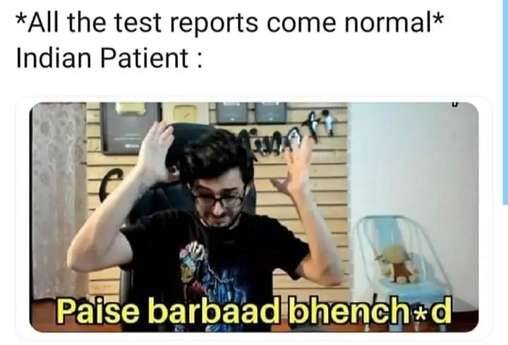 test reports are normal meme