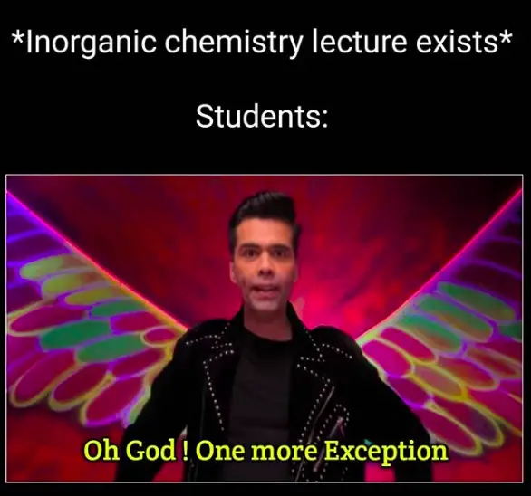 Exceptions In Inorganic Chemistry