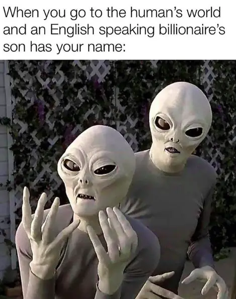 alien reacting to elon musk baby name meme