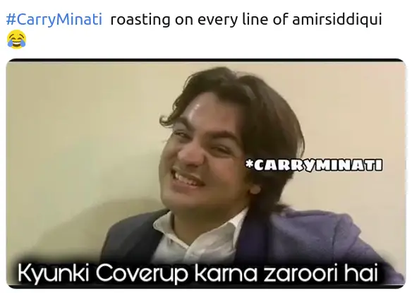 carryminati roasting every line of amir siddique
