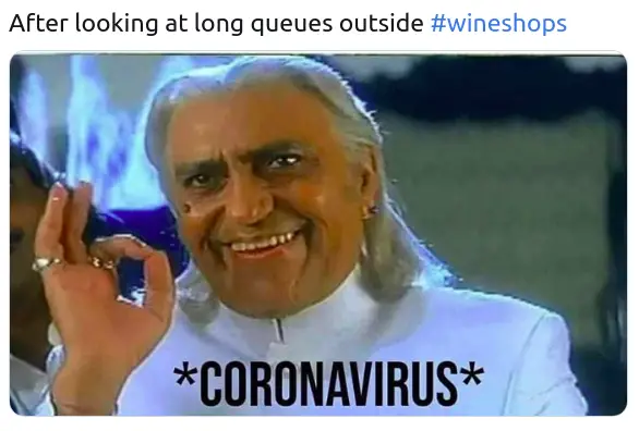 coronavirus seeing people on wine shops