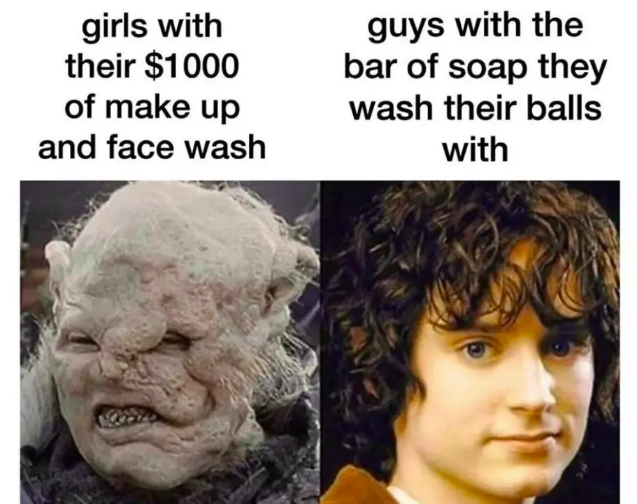 girls vs boys makeup dank meme