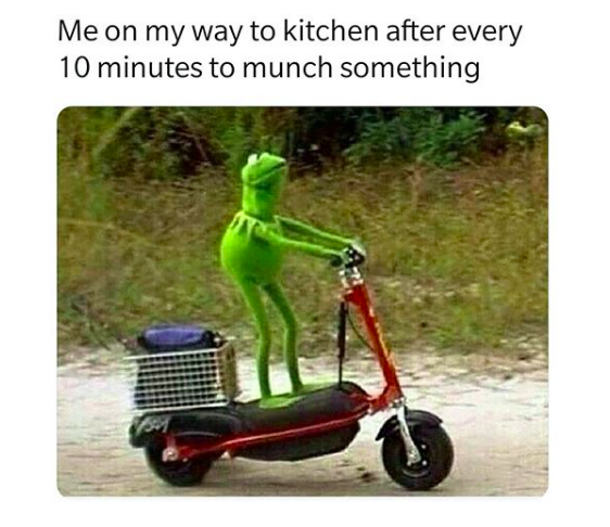 going to kitchen in lockdown meme