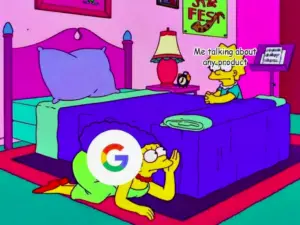 google spying on product ideas meme