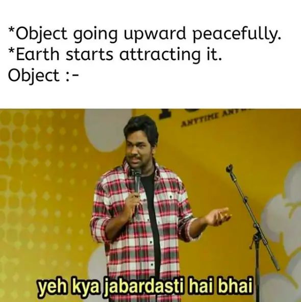 gravity zakir khan meme