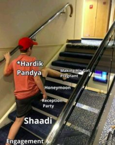 hardik pandya wife pregnant meme