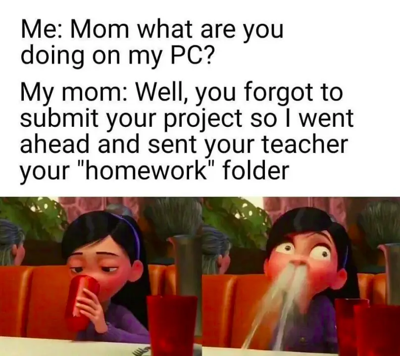Wrong Homework Folder Sent To Teacher