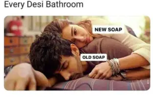 Old Vs New Soap In Desi Bathroom