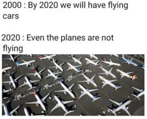 planes not flying in 2020 meme