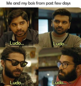 playing ludo with friends meme