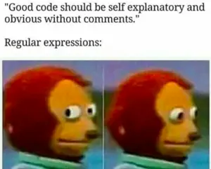 regular expressions in code meme