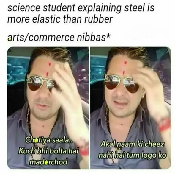 steel is more elastic than rubber meme