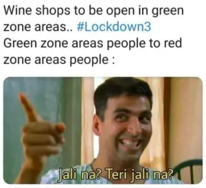 wine shop meme in lockdown