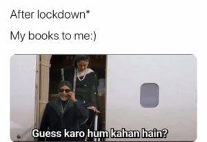 books after lockdown meme