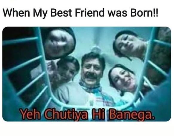 best friend chutiya meme