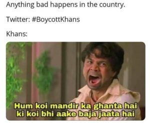 boycott khans bollywood meme