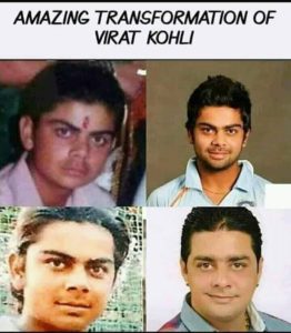 Transformation of Virat Kohli to hindustani bhau
