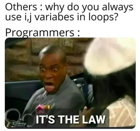 Using i, j As Variables In Loops