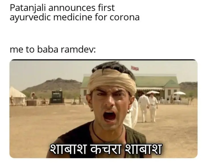 Shabash Patanjali For Ayurvedic Medicine Coronil