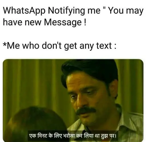 whatsapp notification meme