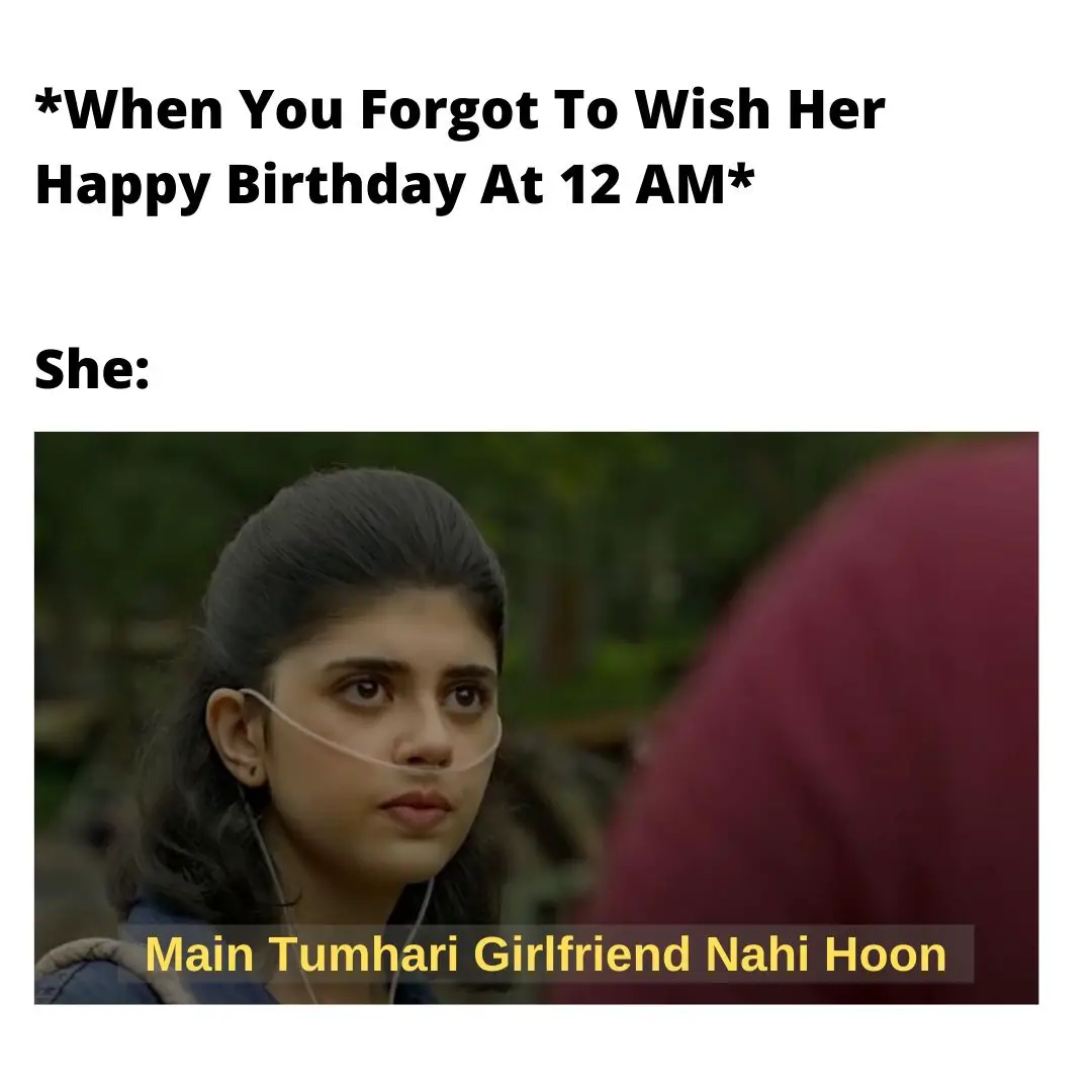 mai tumhari girlfriend nahi hoon Dil Bechara meme template